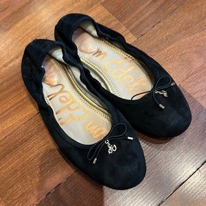 Sam Edelman Felicia Ballet Flat, black suede, size 9